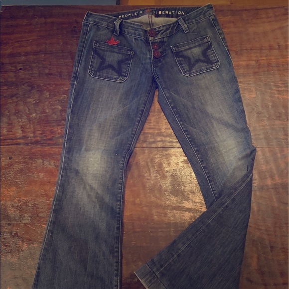 People’s liberation low rise flared jeans. Sz 26 - Picture 2 of 4